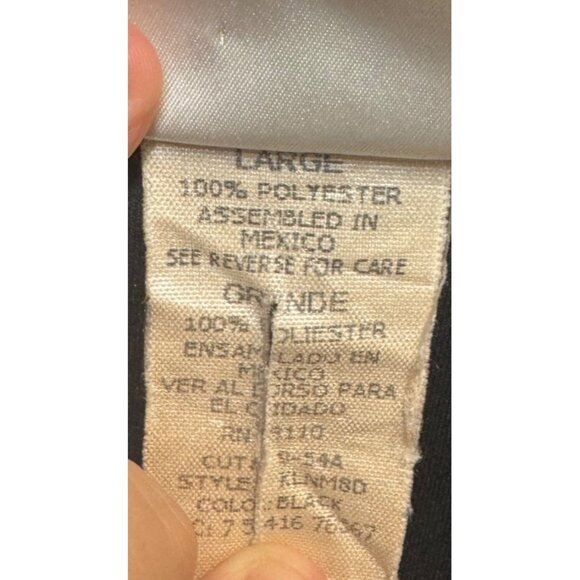 Kathie Lee Collection Black Button-Up Cardigan With Tie Size L 100% Polyester - Picture 2 of 8